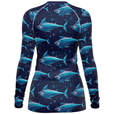 Chokefish™ Long Sleeve Rashguard Marine Woman's Shirt-004
